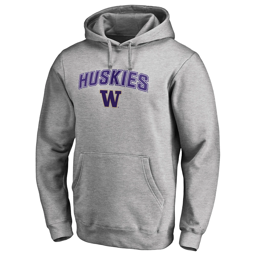 Men's Ash Washington Huskies Proud Mascot Pullover Hoodie