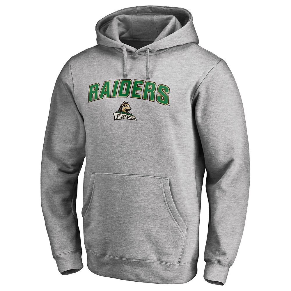 Men's Ash Wright State Raiders Proud Mascot Pullover Hoodie