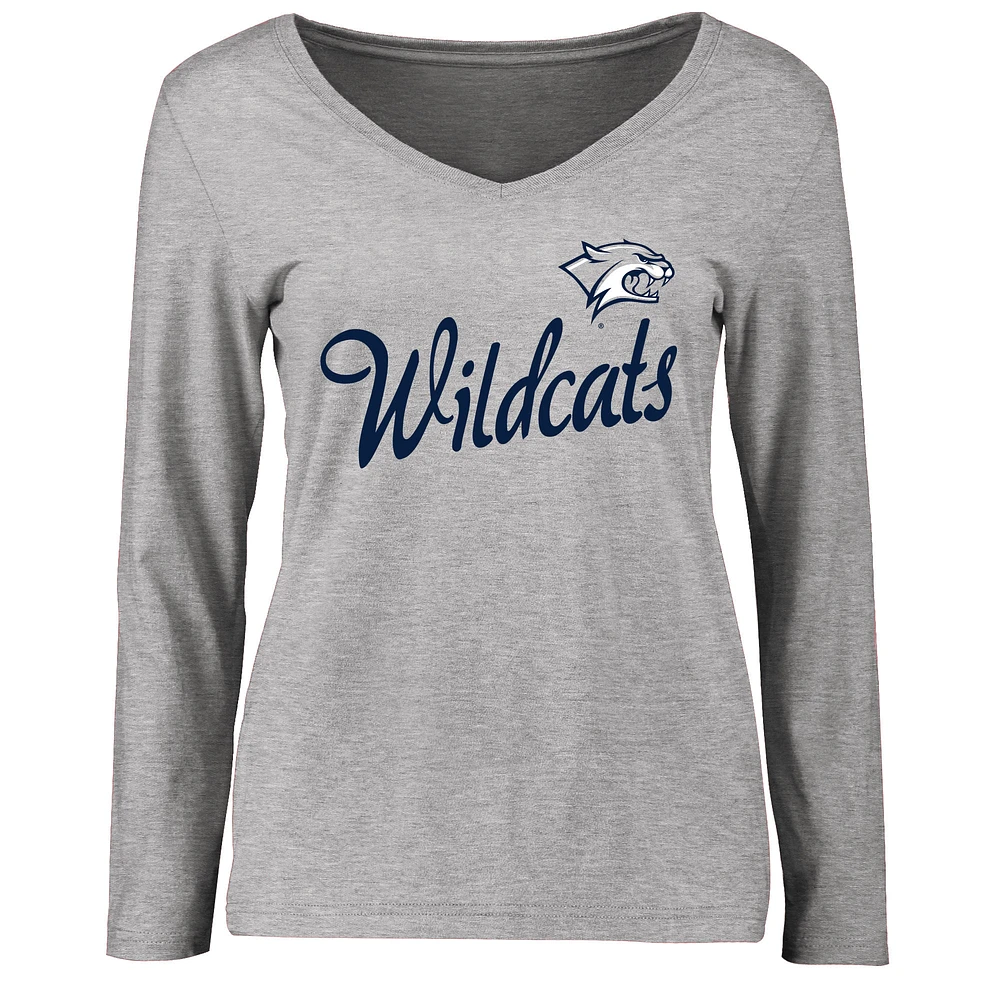 Women's Ash New Hampshire Wildcats Dora Long Sleeve T-Shirt