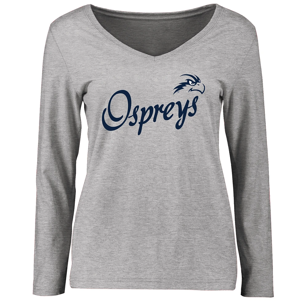 Women's Ash UNF Ospreys Dora Long Sleeve T-Shirt