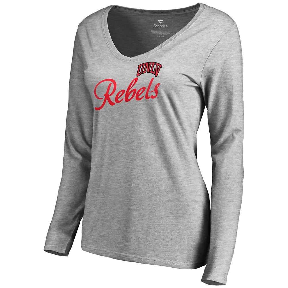 Women's Ash UNLV Rebels Dora Long Sleeve T-Shirt