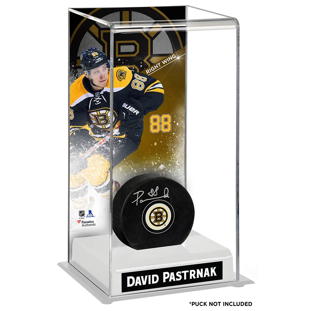 David Pastrnak Boston Bruins Deluxe Tall Hockey Puck Case