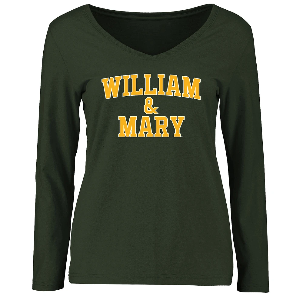Women's Green William & Mary Tribe Everyday Long Sleeve T-Shirt