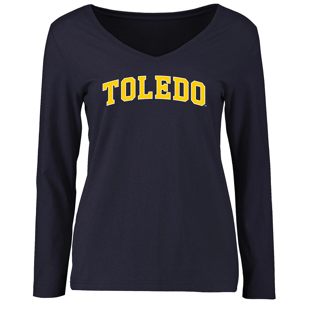 Women's Navy Toledo Rockets Everyday Long Sleeve T-Shirt