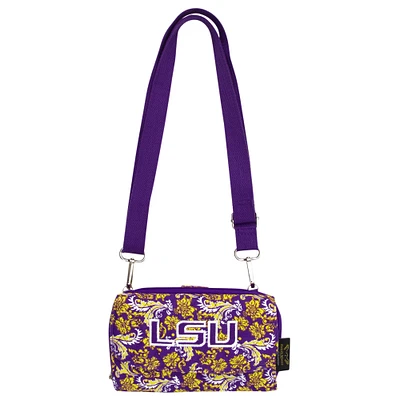Women's LSU Tigers Bloom Crossbody Wallet