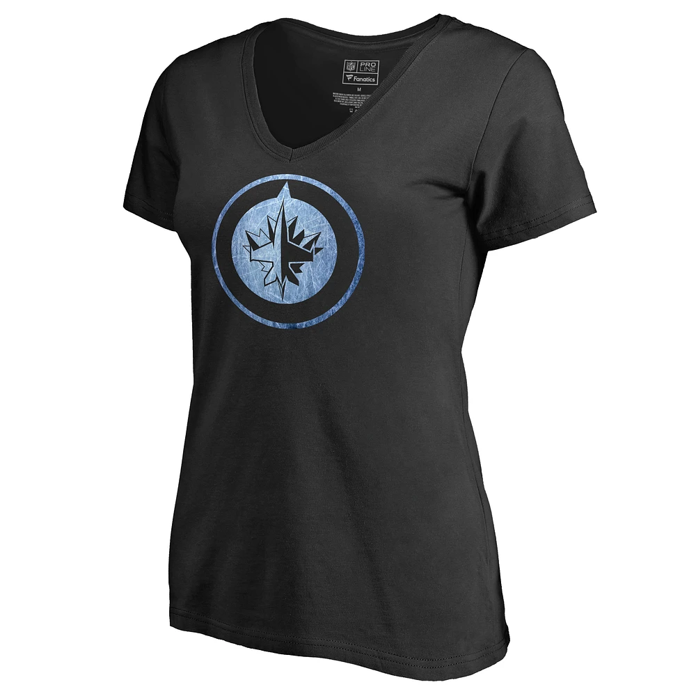 Women's Black Winnipeg Jets Pond Hockey T-Shirt