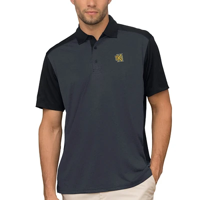 Men's Anthracite Kennesaw State Owls Vansport Two-Tone Polo