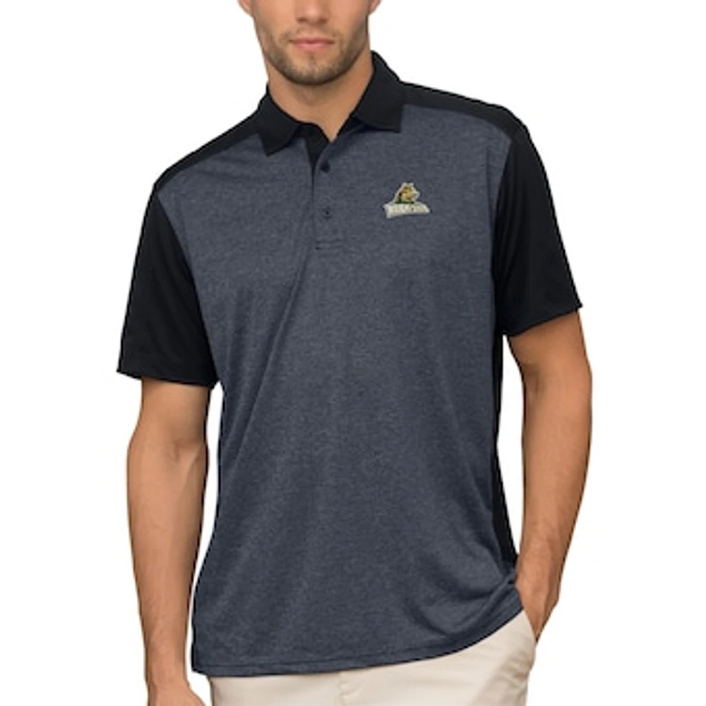 Men's Anthracite Wright State Raiders Vansport Two-Tone Polo