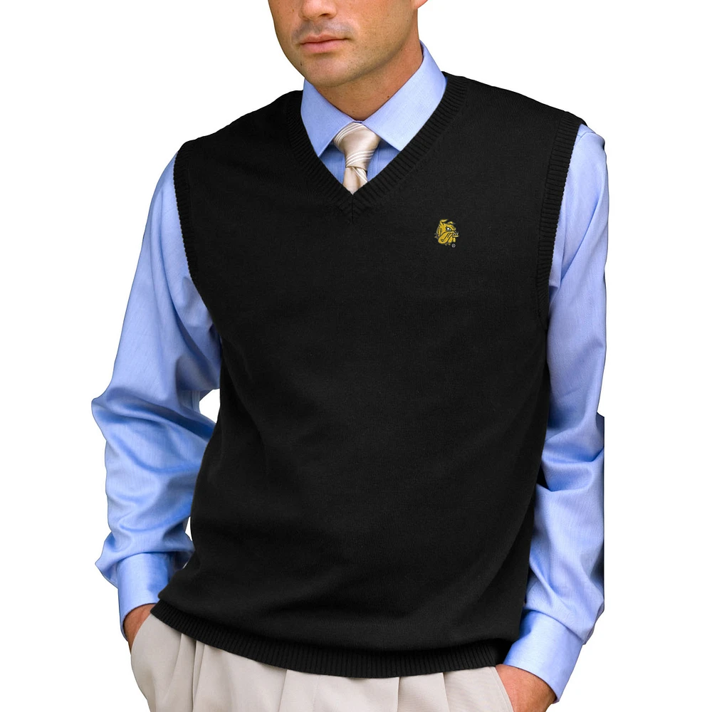 Men's Black Minnesota Duluth Bulldogs Milano Knit Sweater Vest