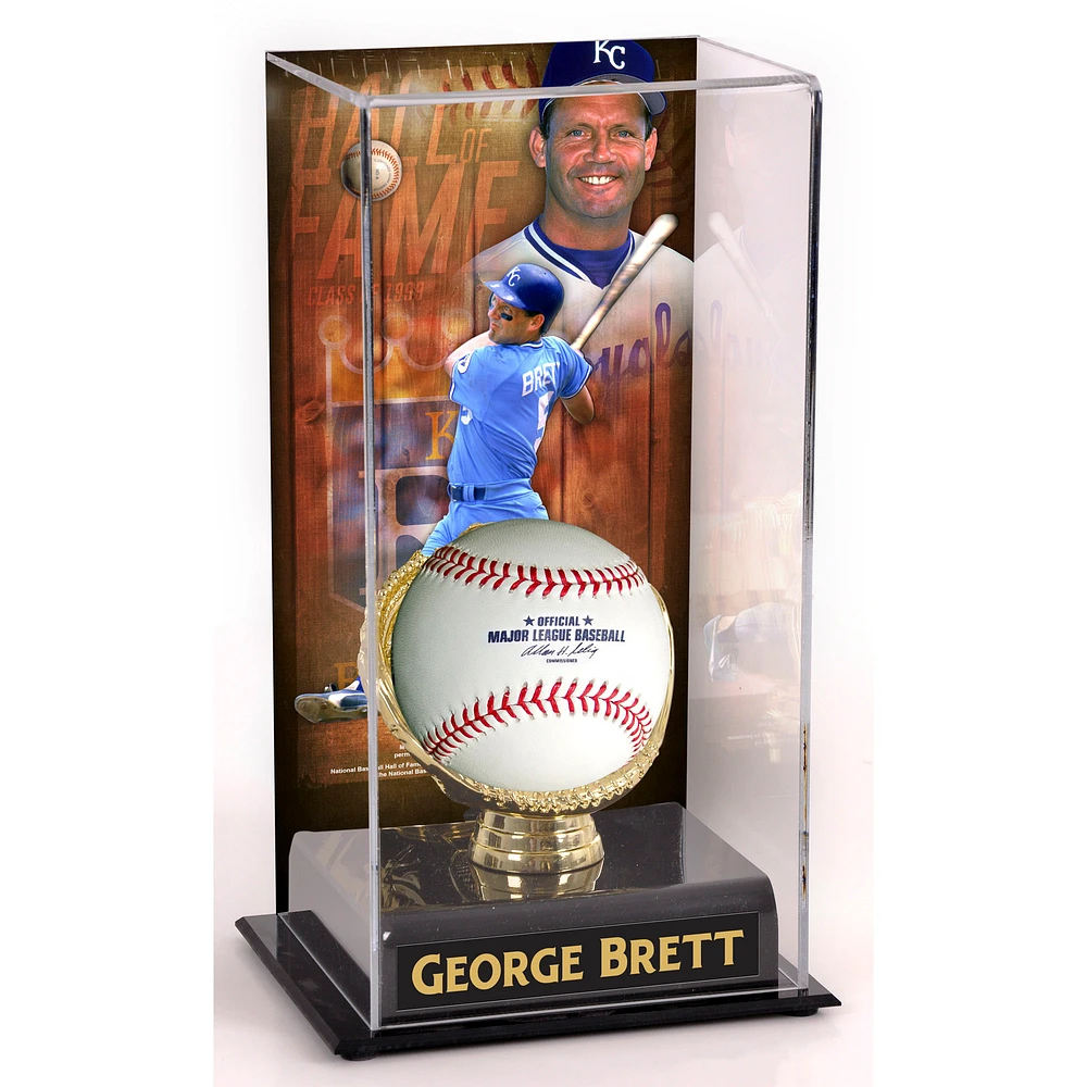 George Brett Kansas City Royals Hall of Fame Sublimated Display Case with Image