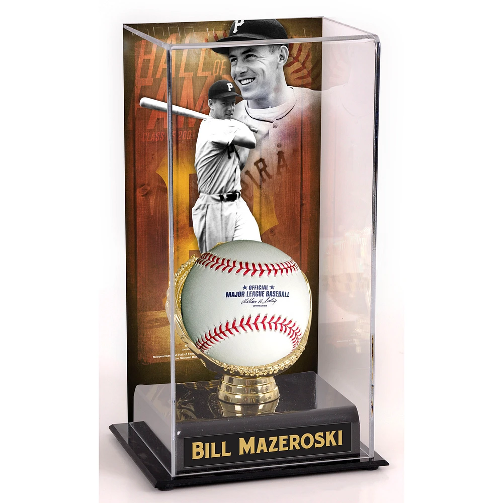 Bill Mazeroski Pittsburgh Pirates Hall of Fame Sublimated Display Case with Image