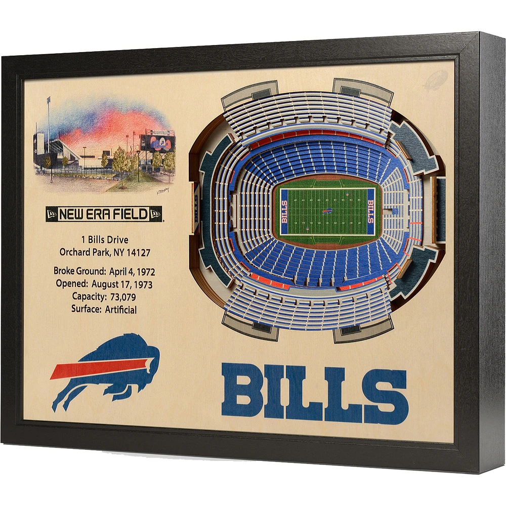 Buffalo Bills 25.5" x 19.5" New Era Field Stadium Views Wall Art