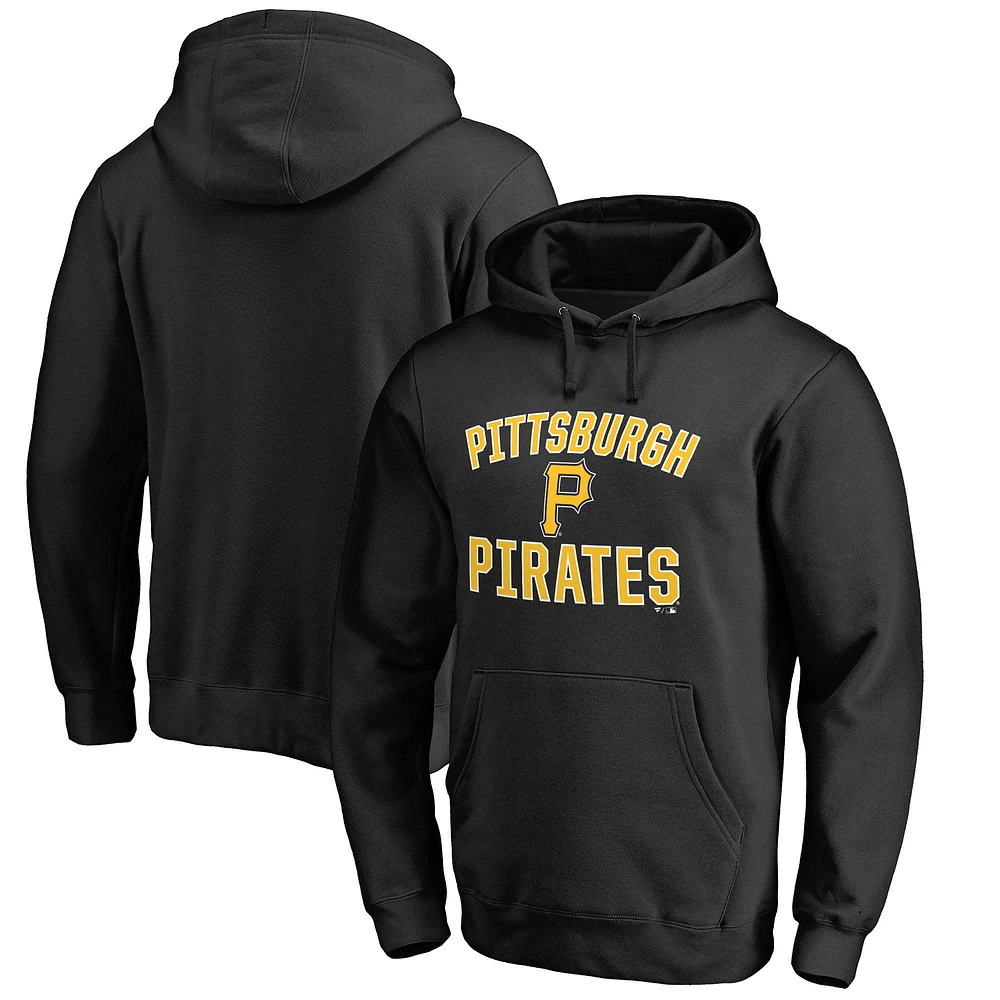 Men's Black Pittsburgh Pirates Victory Arch Pullover Hoodie
