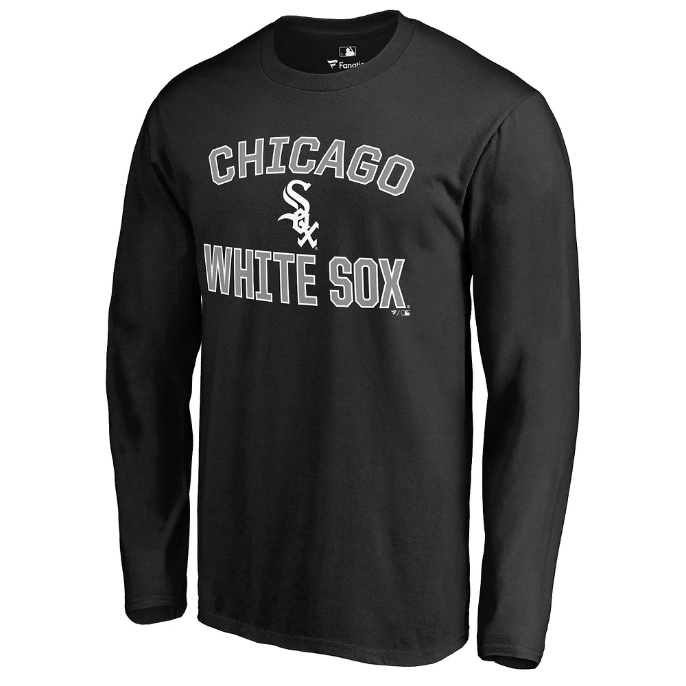 Men's Black Chicago White Sox Victory Arch Long Sleeve T-Shirt