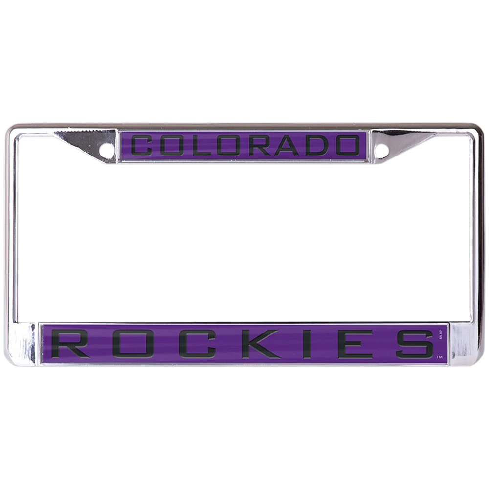 WinCraft Colorado Rockies Laser Inlaid Metal License Plate Frame