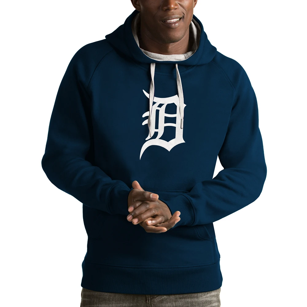 Men's Antigua Navy Detroit Tigers Victory Pullover Hoodie