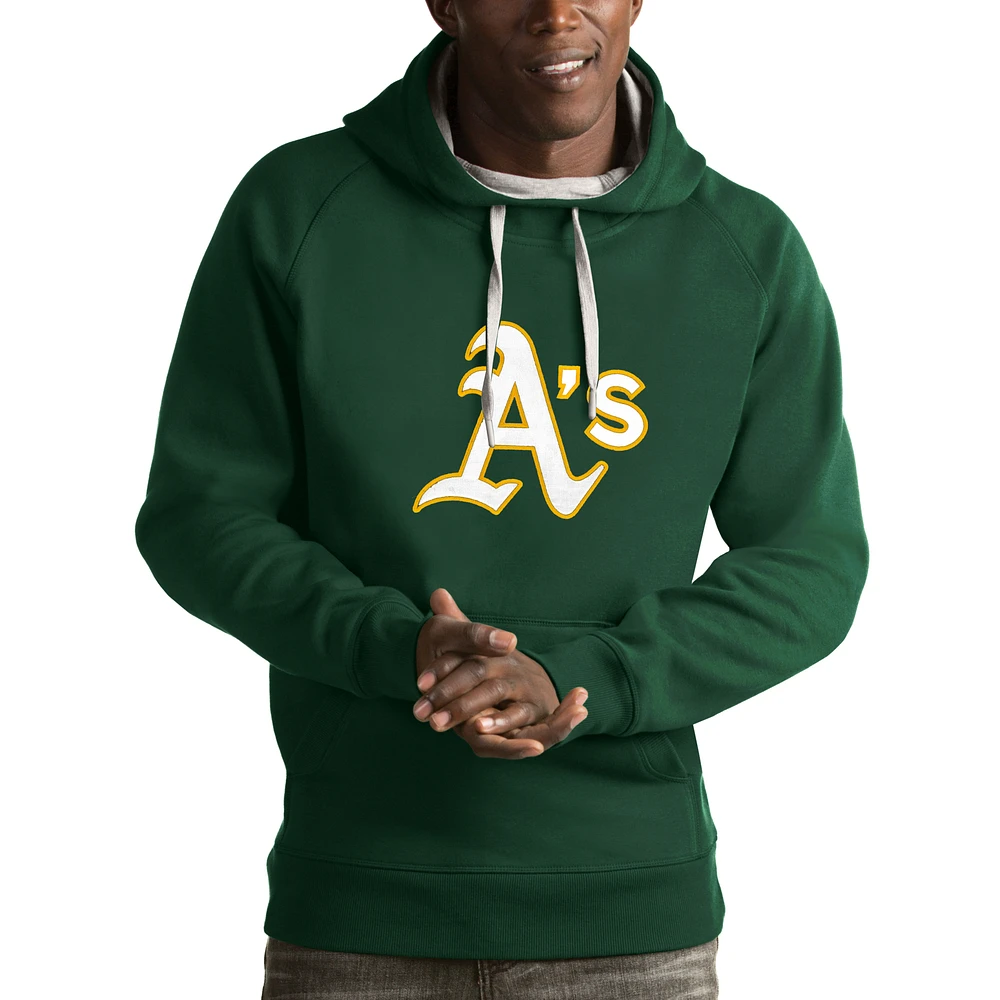 Men's Antigua Green Athletics Victory Pullover Hoodie