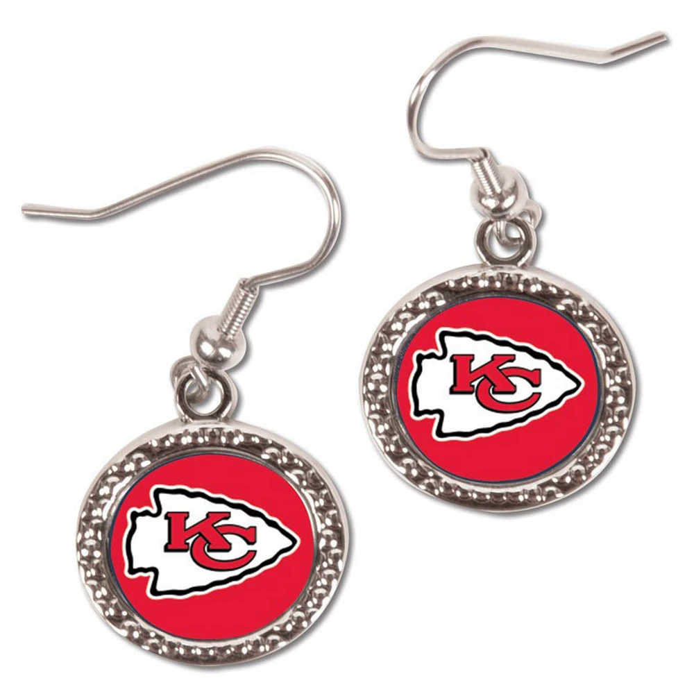 Women's WinCraft Kansas City Chiefs Round Dangle Earrings