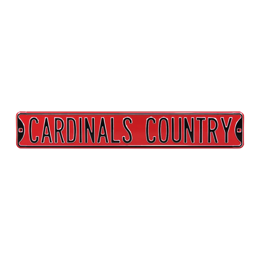 Cardinal Arizona Cardinals Country 6" x 36" Steel Street Sign