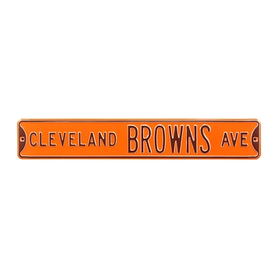 Orange Cleveland Browns 6" x 36" Steel Street Sign