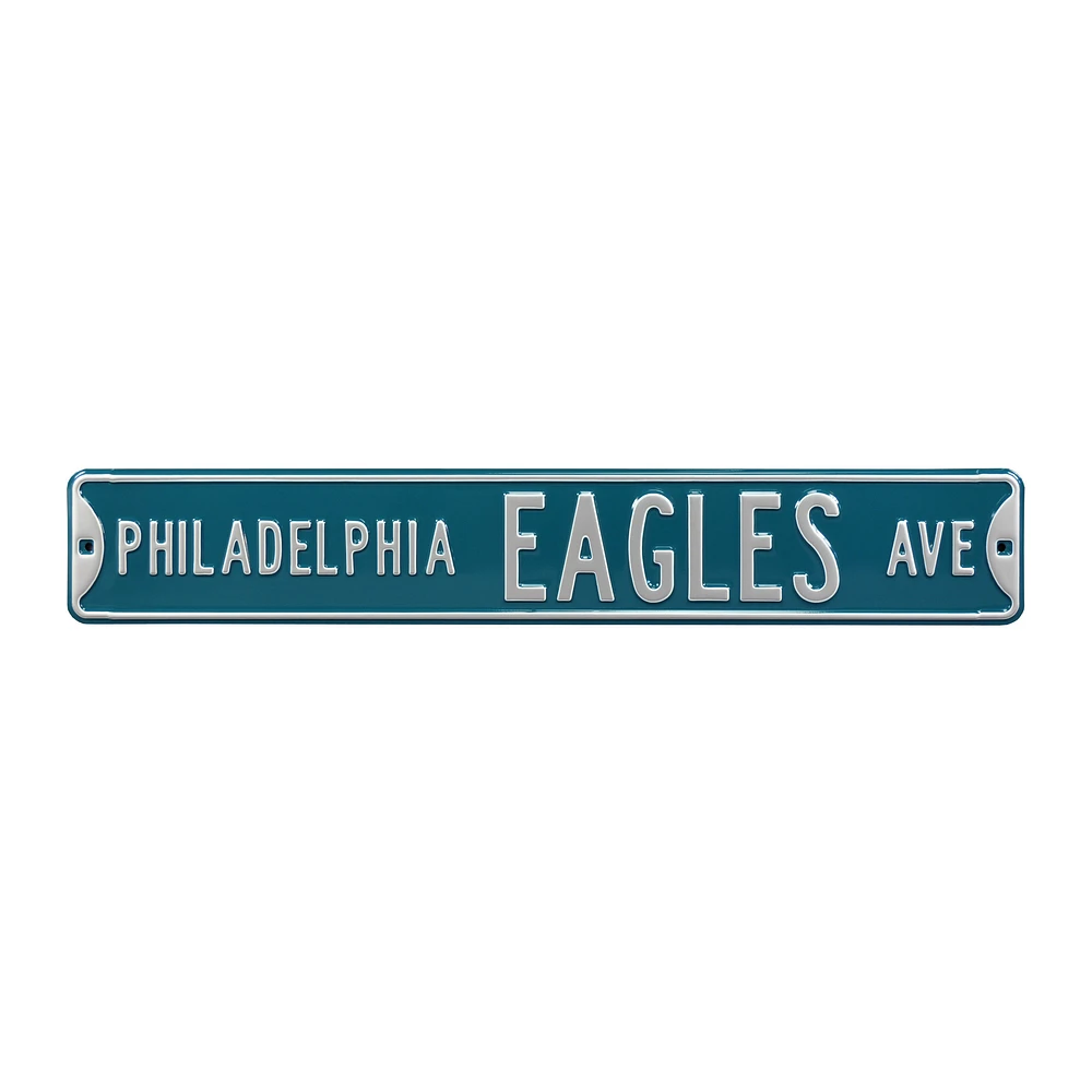 Midnight Green Philadelphia Eagles 6" x 36" Steel Street Sign