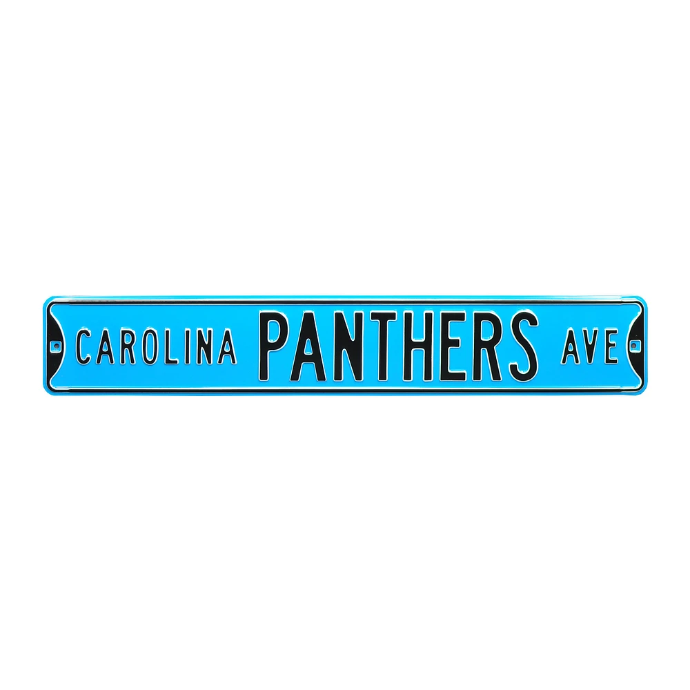 Blue Carolina Panthers 6" x 36" Steel Street Sign