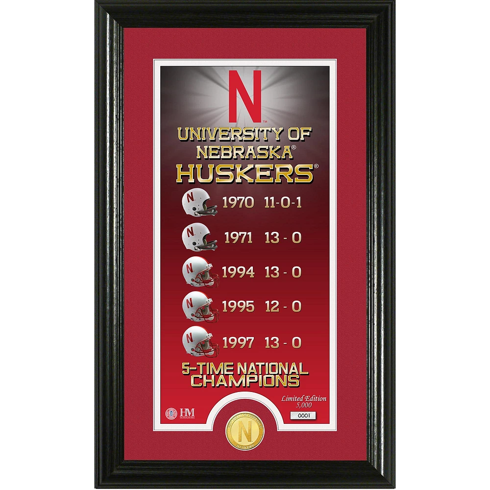 Highland Mint Nebraska Huskers 15" x 22" Legacy Panoramic Photomint