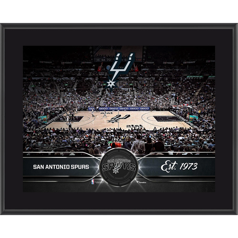 San Antonio Spurs 10.5" x 13" Sublimated Team Plaque