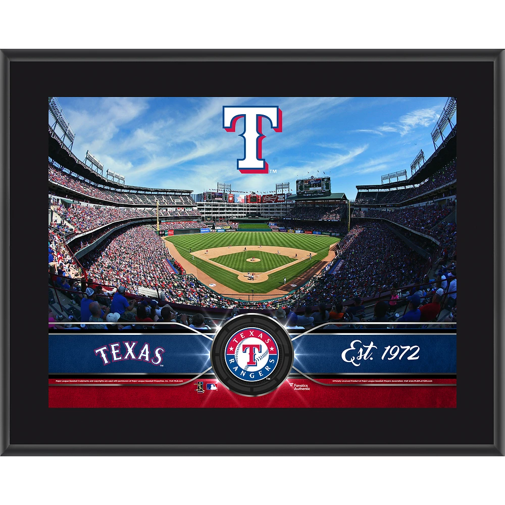 Texas Rangers 10.5" x 13" Sublimated Team Plaque
