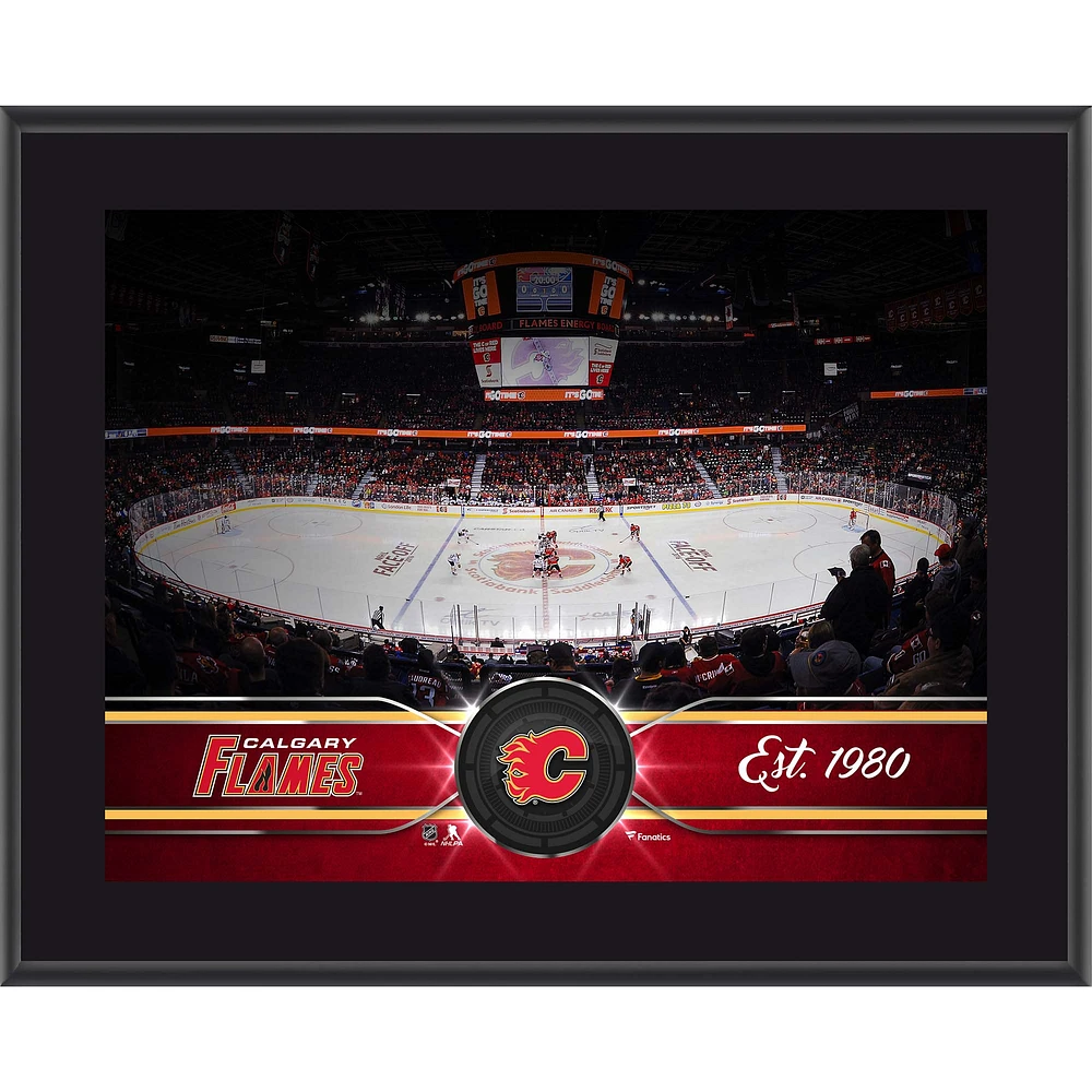 Calgary Flames 10.5" x 13" Sublimated Team Plaque