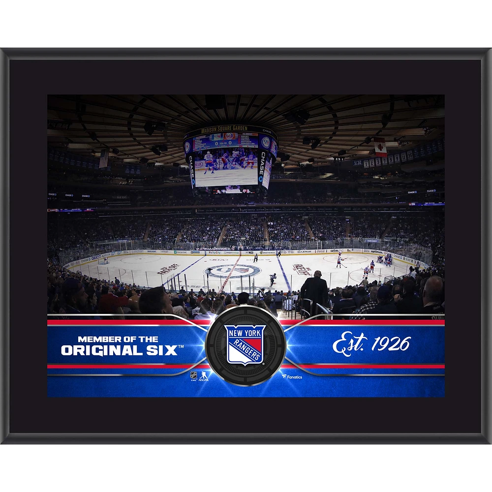 New York Rangers 10.5" x 13" Sublimated Team Plaque