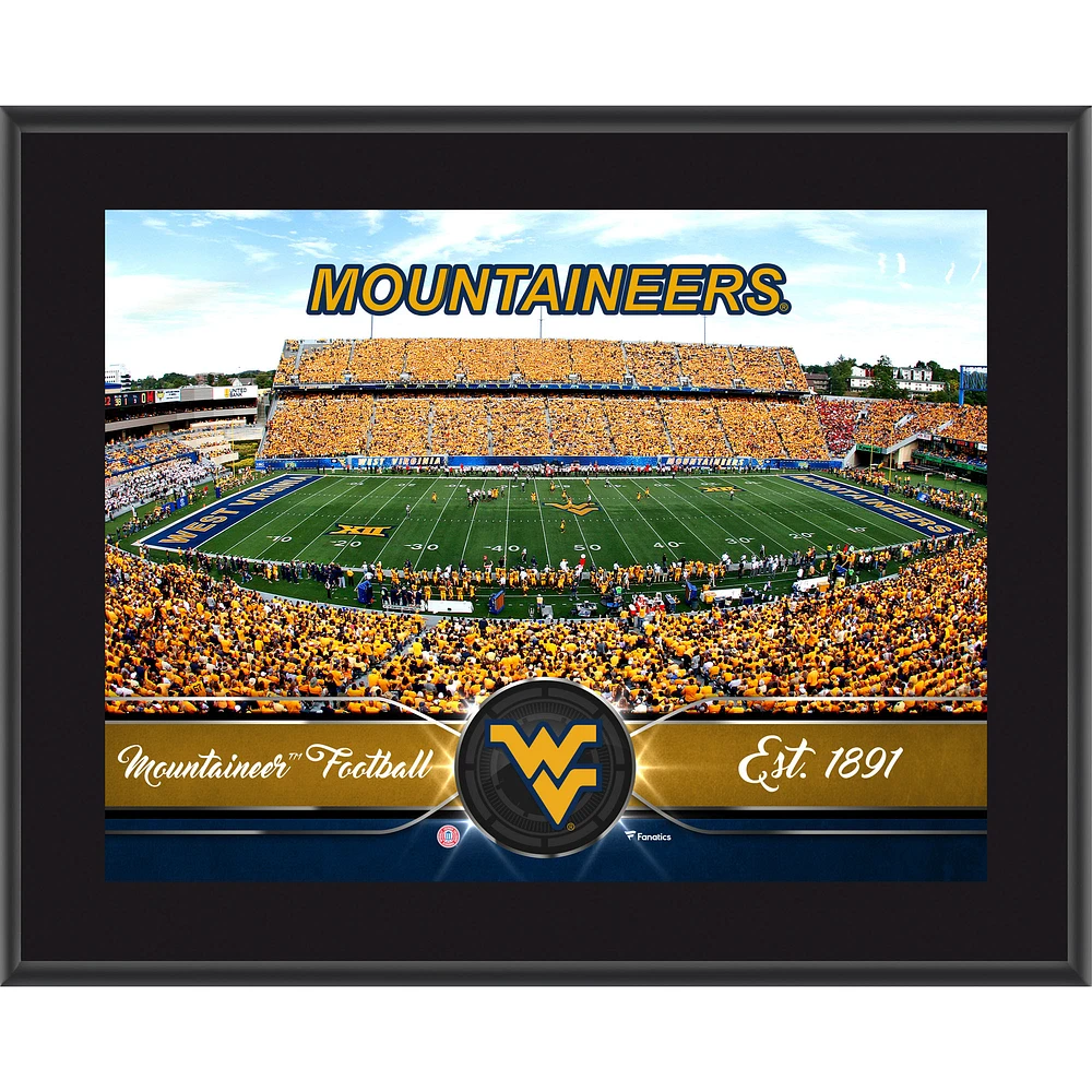 West Virginia Mountaineers 10.5" x 13" Sublimated Team Plaque