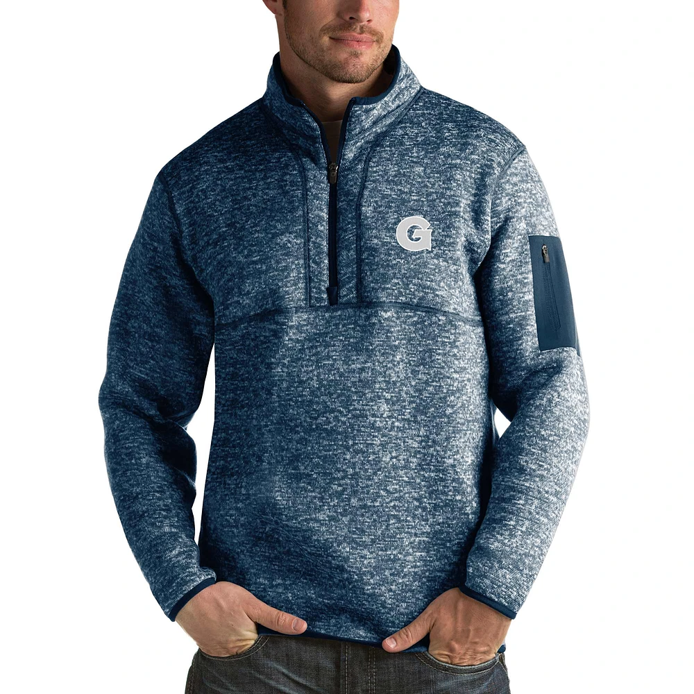 Men's Antigua Navy Georgetown Hoyas Fortune Half-Zip Sweatshirt