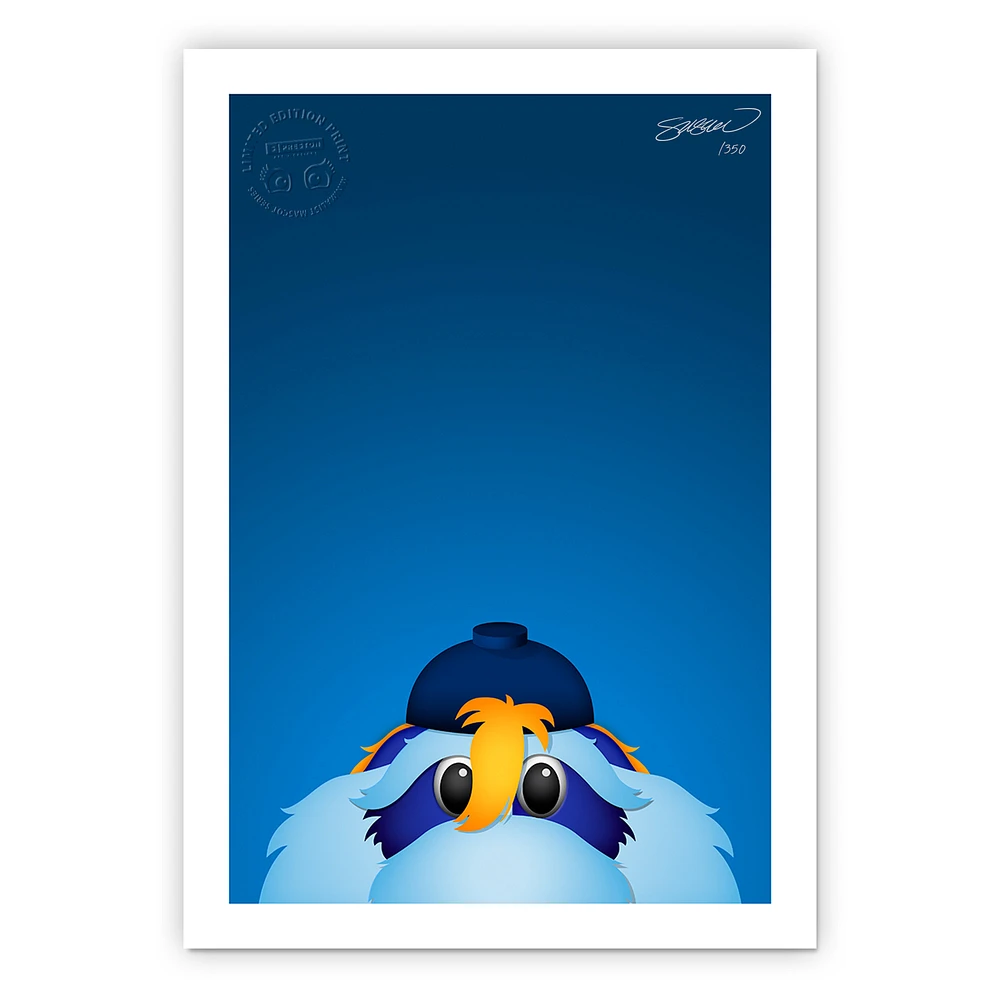 Tampa Bay Rays 14" x 20" Minimalist Raymond Mascot Wall Art