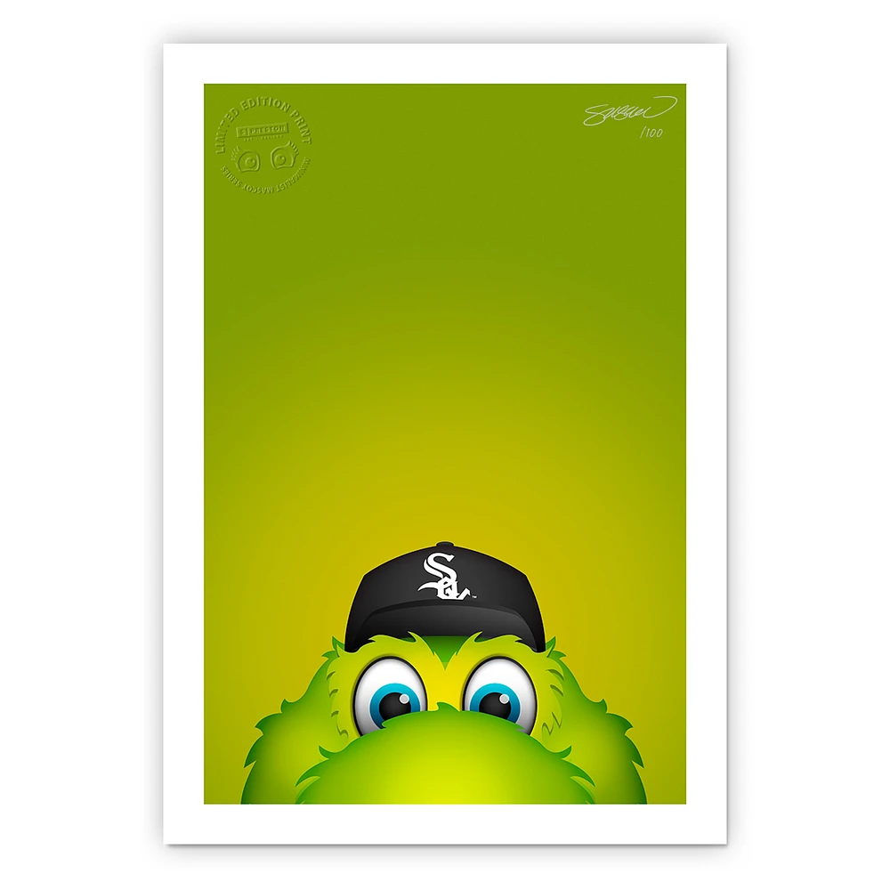 Chicago White Sox 24" x 32" Minimalist Chicago White Sox Mascot Wall Art