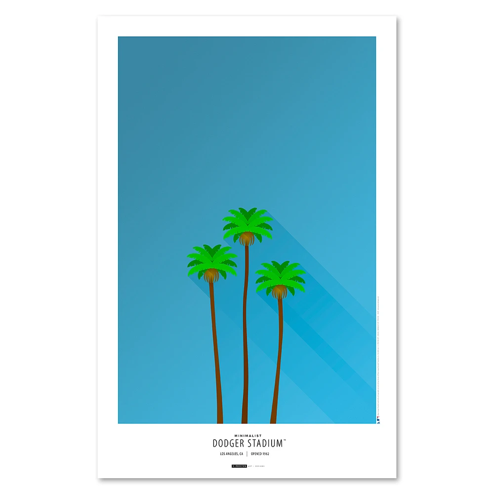 Los Angeles Dodgers 11" x 17" Minimalist Dodger Stadium Premium Wall Art