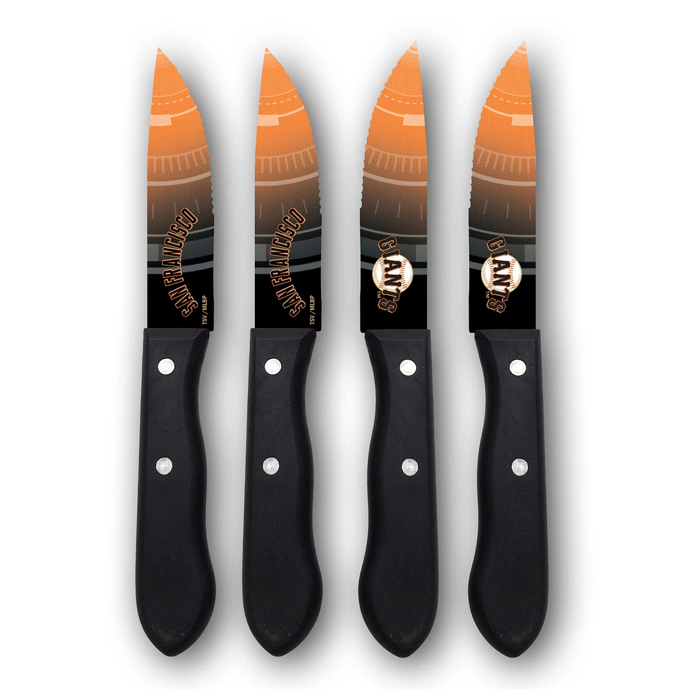 Woodrow San Francisco Giants 4-Piece Stainless Steel Steak Knife Set