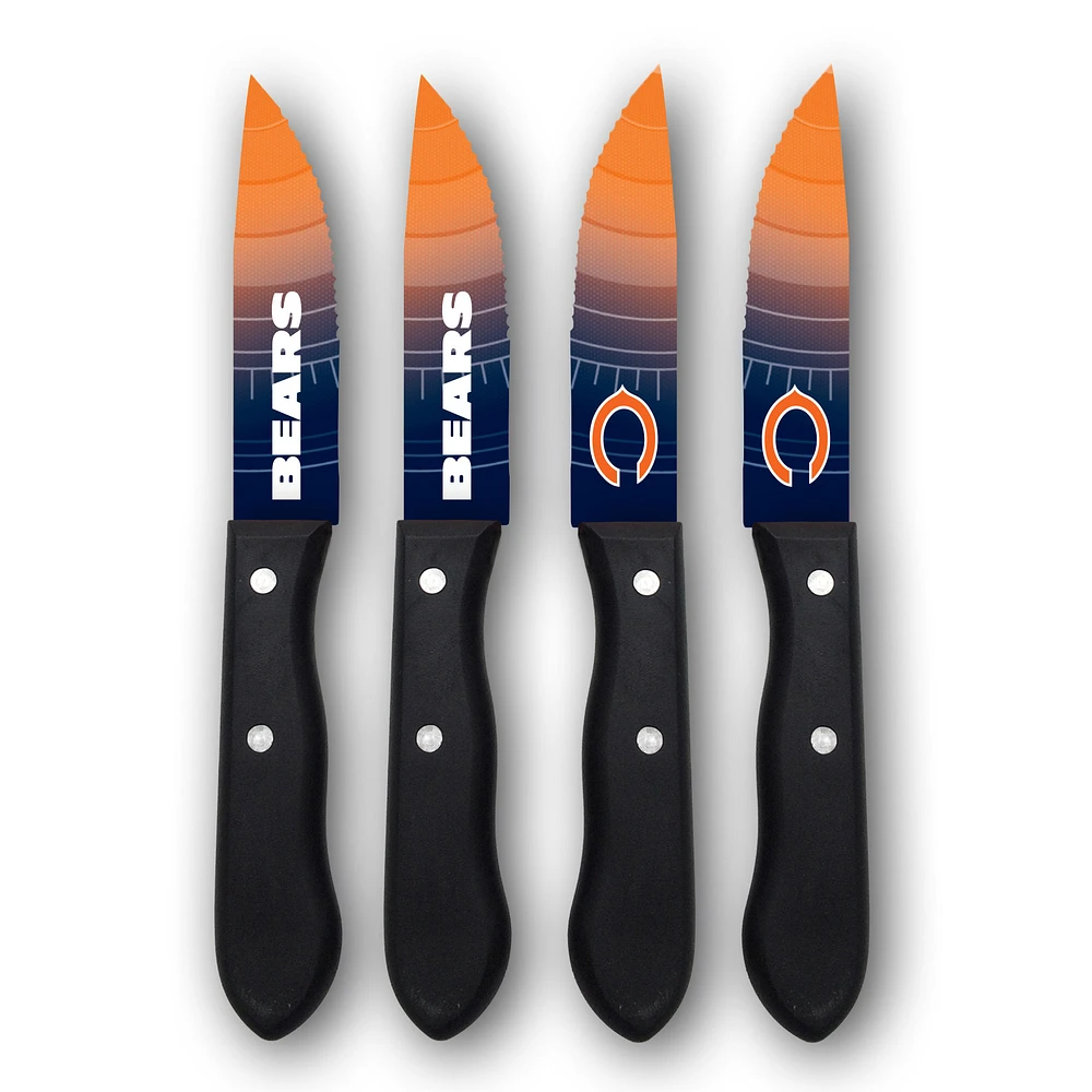 Woodrow Chicago Bears 4-Piece Stainless Steel Steak Knife Set