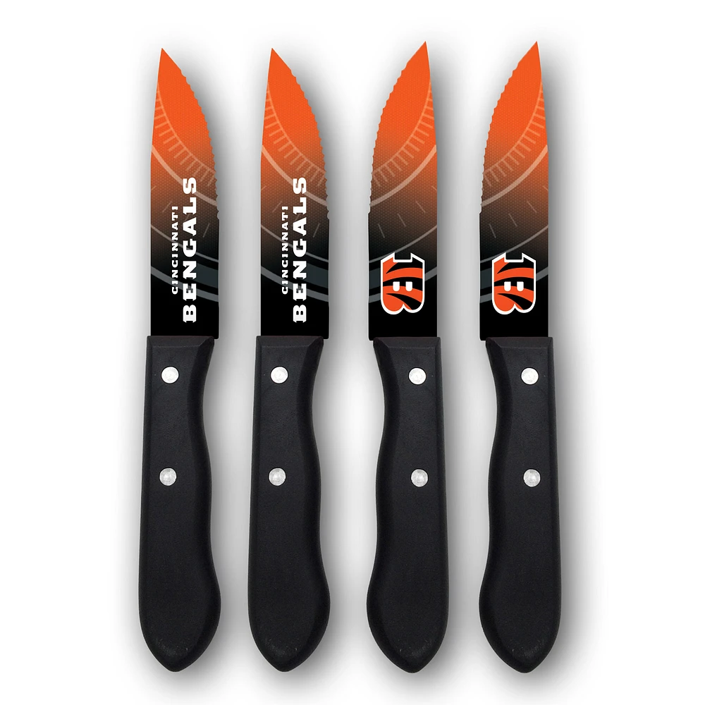 Woodrow Cincinnati Bengals 4-Piece Stainless Steel Steak Knife Set