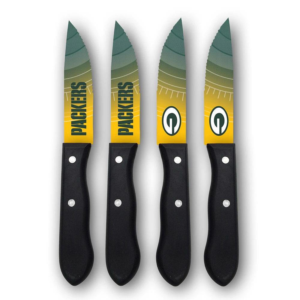 Woodrow Green Bay Packers 4-Piece Stainless Steel Steak Knife Set
