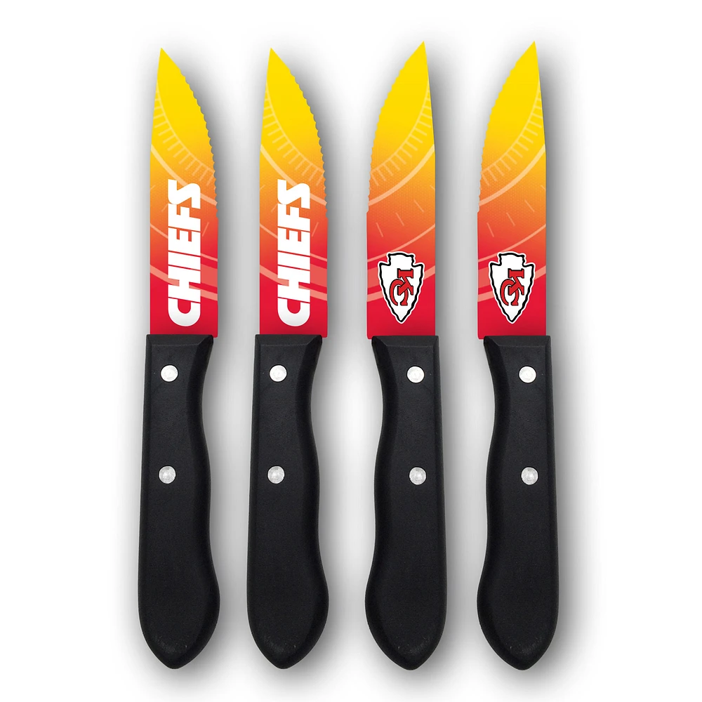 Woodrow Kansas City Chiefs 4-Piece Stainless Steel Steak Knife Set