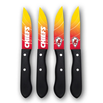 Woodrow Kansas City Chiefs 4-Piece Stainless Steel Steak Knife Set