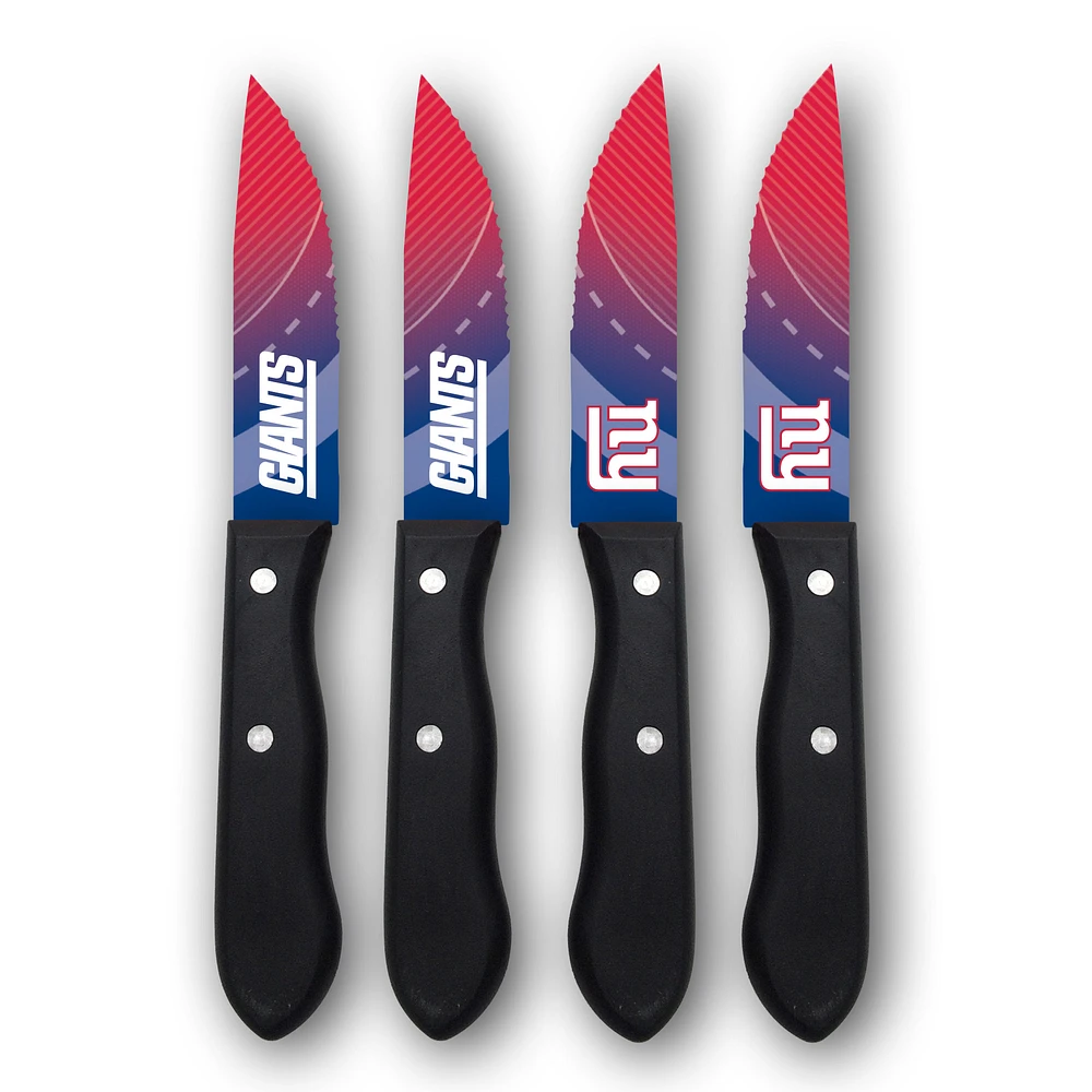 Woodrow New York Giants 4-Piece Stainless Steel Steak Knife Set