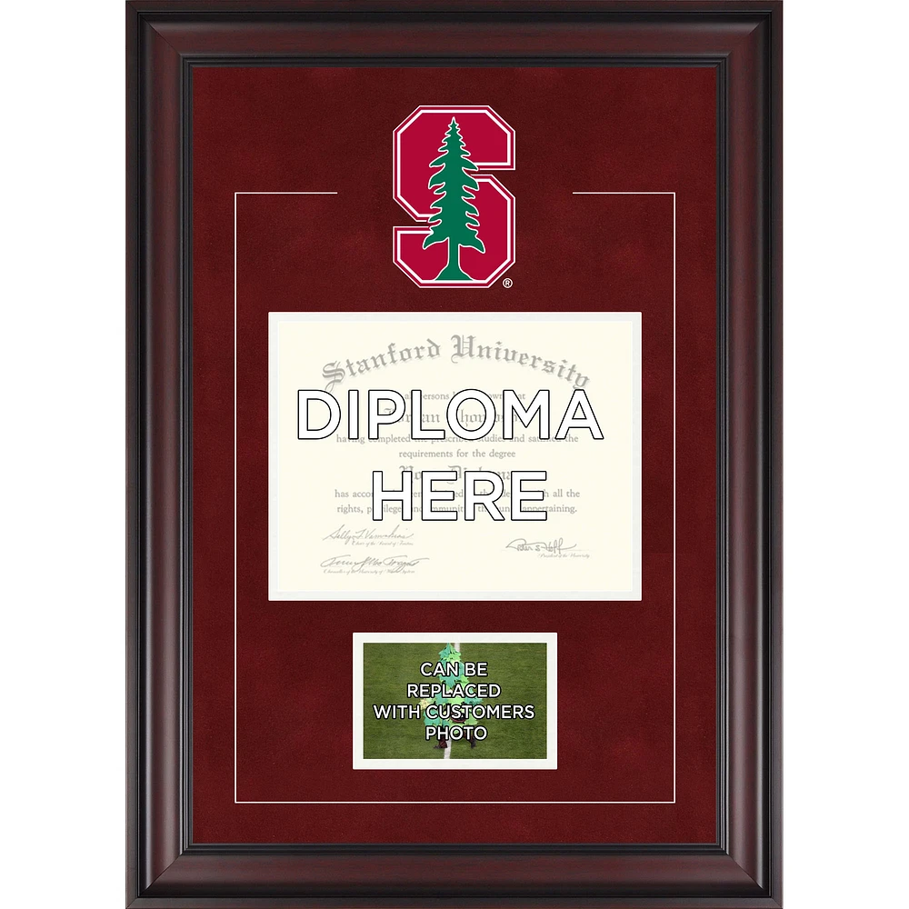 Stanford Cardinal Deluxe 8.5" x 11" Diploma Frame with Team Logo - Insert Your Own 4" x 6" Photograph