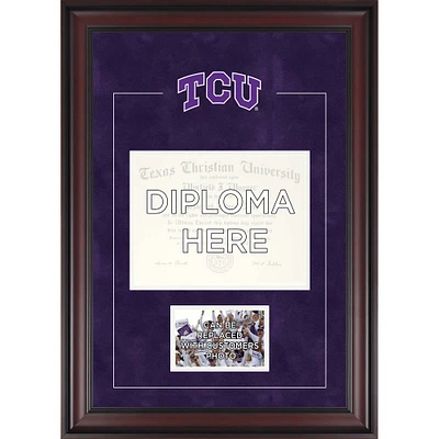 TCU Horned Frogs Deluxe 8.5" x 11" Diploma Frame with Team Logo - Insert Your Own 4" x 6" Photograph