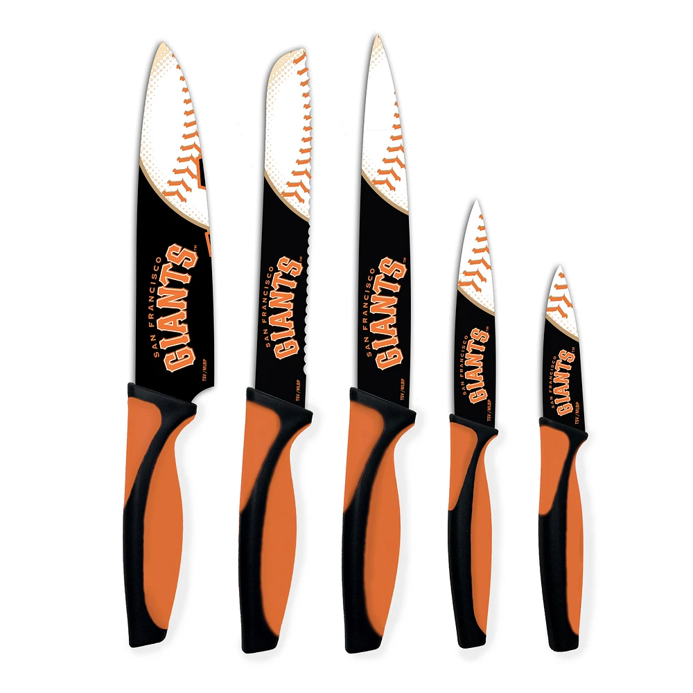 Woodrow San Francisco Giants 5-Piece Stainless Steel Cutlery Knife Set
