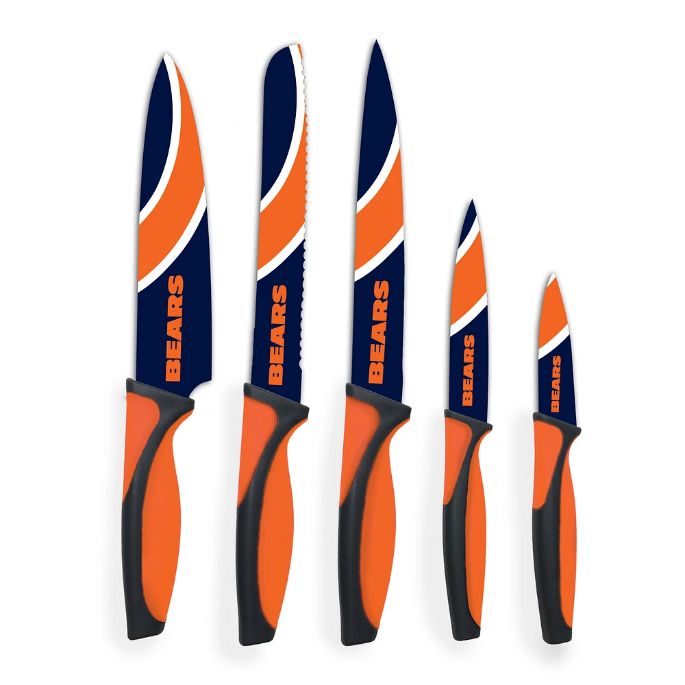Woodrow Chicago Bears 5-Piece Stainless Steel Cutlery Knife Set