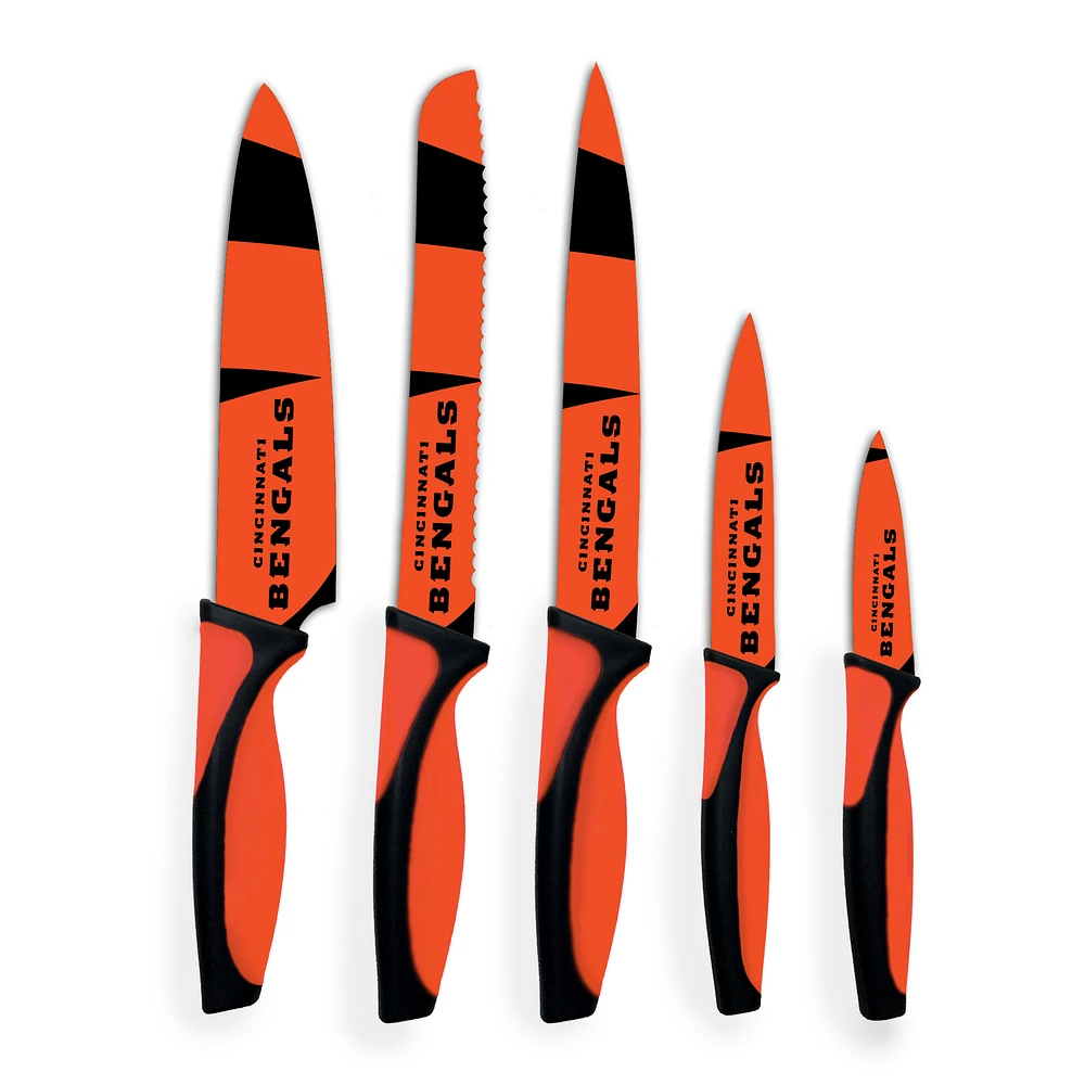 Woodrow Cincinnati Bengals 5-Piece Stainless Steel Cutlery Knife Set