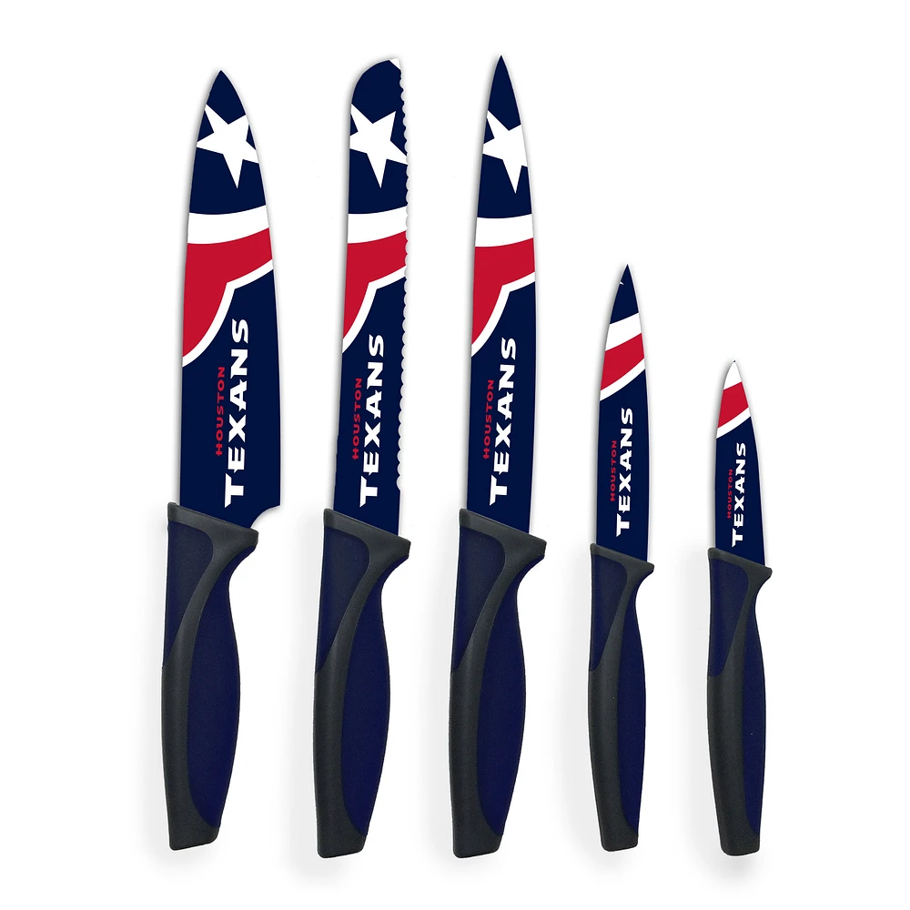 Woodrow Houston Texans 5-Piece Stainless Steel Cutlery Knife Set