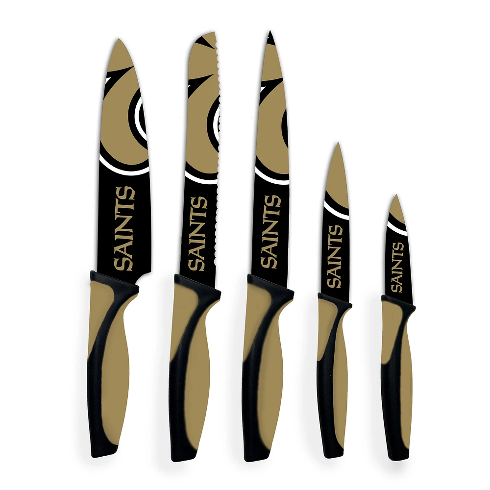Woodrow New Orleans Saints 5-Piece Stainless Steel Cutlery Knife Set